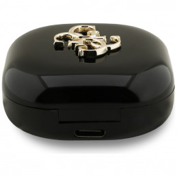 „Guess 4G Metal Logo TWS“ belaidės ausinės – juodos
