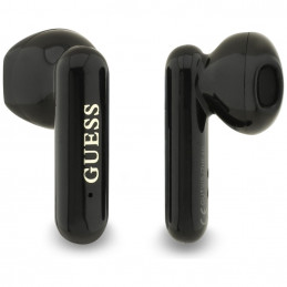 „Guess 4G Metal Logo TWS“ belaidės ausinės – juodos
