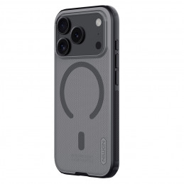 „Super Frosted Shield Pro“ magnetinis dėklas IP17 Pro, skaidrus, juodas
