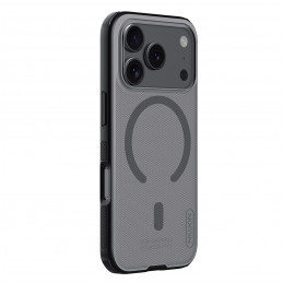 „Super Frosted Shield Pro“ magnetinis dėklas IP17 Pro, skaidrus, juodas