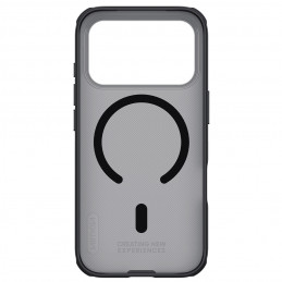 „Super Frosted Shield Pro“ magnetinis dėklas IP17 Pro, skaidrus, juodas