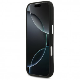 „Mercedes“ silikoninis vintažinio logotipo „MagSafe“ dėklas, skirtas „iPhone 17 Pro“ – juodas