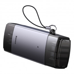 „Baseus Lite“ serijos USB-A/ USB-C 3.0 SD/ TF kortelių skaitytuvas – pilkas