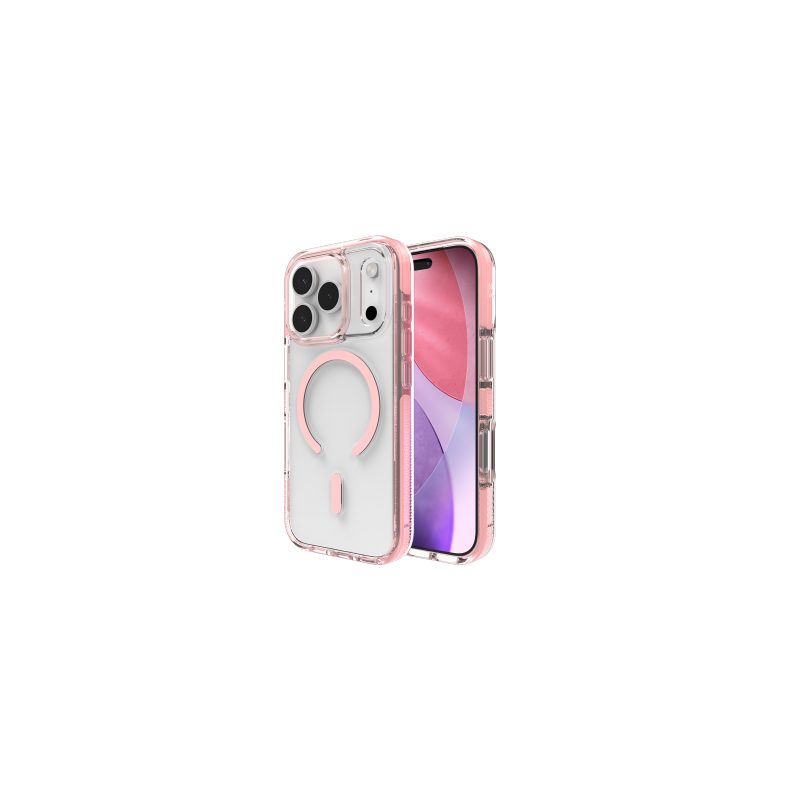 ZAGG Santa Cruz Snap MagSafe dėklas, skirtas iPhone 17 Pro – rožinis