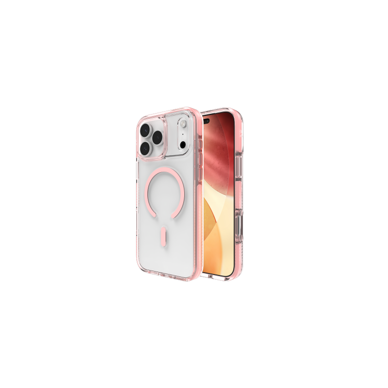 ZAGG Santa Cruz Snap MagSafe dėklas, skirtas iPhone 17 Pro Max – rožinis