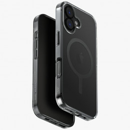 UNIQ Clario Magclick įkrovimo dėklas, skirtas iPhone 17 (juodas)