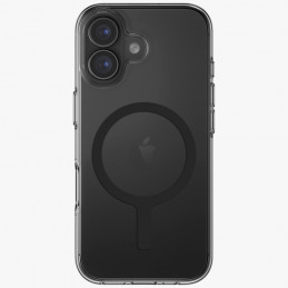 UNIQ Clario Magclick įkrovimo dėklas, skirtas iPhone 17 (juodas)