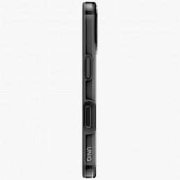 UNIQ Clario Magclick įkrovimo dėklas, skirtas iPhone 17 (juodas)