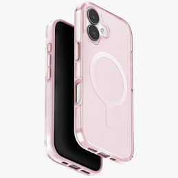 UNIQ Clario Magclick įkrovimo dėklas, skirtas iPhone 17 (rožinis)