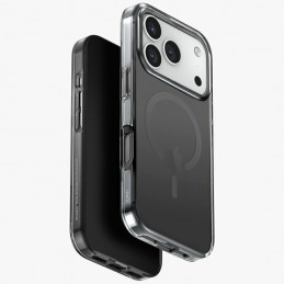 UNIQ Clario Magclick įkrovimo dėklas, skirtas iPhone 17 Pro – juodas