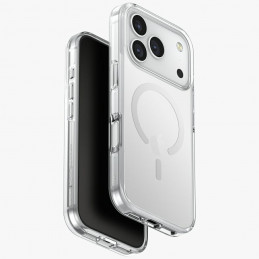 UNIQ Clario Magclick įkrovimo dėklas, skirtas iPhone 17 Pro – permatomas
