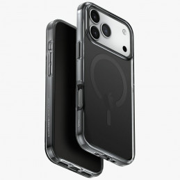 UNIQ Clario Magclick įkrovimo dėklas, skirtas iPhone 17 Pro Max – juodas