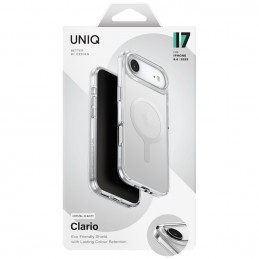 UNIQ Clario Magclick įkrovimo dėklas, skirtas iPhone Air – permatomas