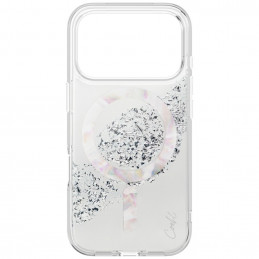 UNIQ Coehl Crystelle magnetinis įkrovimo dėklas, skirtas iPhone 17 Pro - sidabrinis