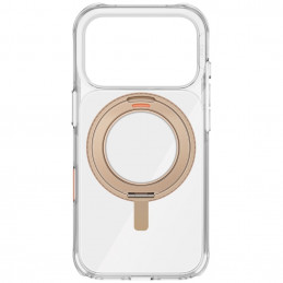 UNIQ Swivix besisukantis stovas 360 laipsnių iPhone 17 Pro dėklas – auksinis