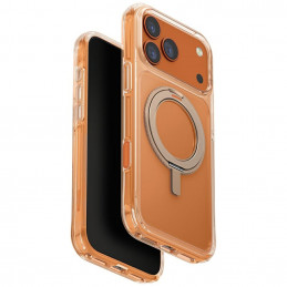 UNIQ Swivix besisukantis stovas 360 laipsnių iPhone 17 Pro Max dėklas – auksinis