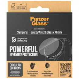 „PanzerGlass“ grūdinto stiklo ekrano apsauga, skirta „Samsung Galaxy Watch 8 Classic 46mm“ – permatoma