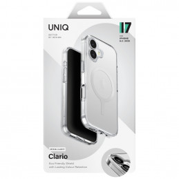 UNIQ Clario Magclick įkrovimo dėklas, skirtas iPhone 17 (permatomas)