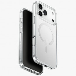 UNIQ Clario Magclick įkrovimo dėklas, skirtas iPhone 17 Pro Max – permatomas