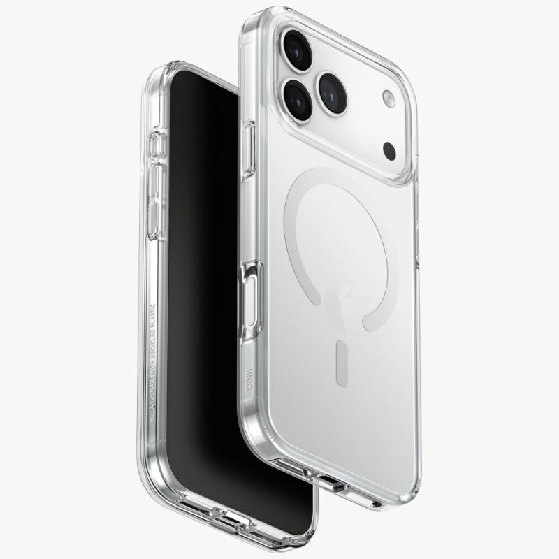 UNIQ Clario Magclick įkrovimo dėklas, skirtas iPhone 17 Pro Max – permatomas
