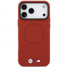BMW M FW metalinis logotipo „MagSafe“ dėklas, skirtas „iPhone 17 Pro Max“ – raudonas