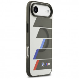 BMW M IML metalinių mygtukų, trispalvių linijų „MagSafe“ dėklas, skirtas „iPhone Air“ – pilkas