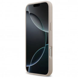 „Guess 4G Circle Classic Logo MagSafe“ dėklas, skirtas „iPhone 17 Pro Max“ – rožinis