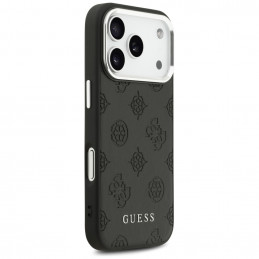 „Guess Peony Hot Stamp Script MagSafe“ dėklas, skirtas „iPhone 17 Pro“ – juodas