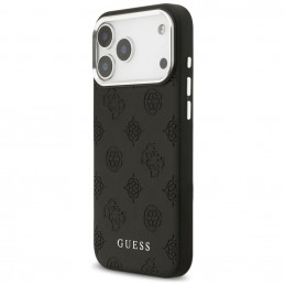 „Guess Peony Hot Stamp Script MagSafe“ dėklas, skirtas „iPhone 17 Pro Max“ – juodas