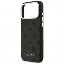 „Guess Peony Hot Stamp Script MagSafe“ dėklas, skirtas „iPhone 17 Pro Max“ – juodas