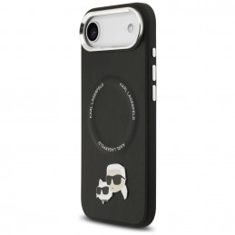 Karl Lagerfeld Karl & Choupette Pins MagSafe dėklas, skirtas iPhone Air – juodas