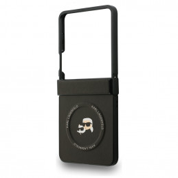 Karl Lagerfeld Karl&Choupette Pins MagSafe dėklas, skirtas Samsung Galaxy Z Flip 7 - juodas