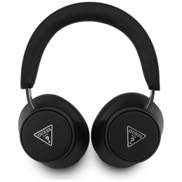 Ausinės „Guess Saffiano Triangle Logo Bluetooth ENC“ – juodos