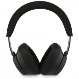 Ausinės „Guess Saffiano Triangle Logo Bluetooth ENC“ – juodos
