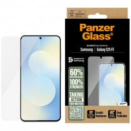 „PanzerGlass“ itin plataus diagonalo grūdintas stiklas, skirtas „Samsung Galaxy S25 FE“ – skaidrus