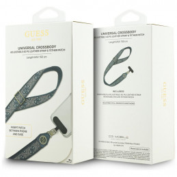 „Guess“ universalus CBDY 4G „Tether Patch Strass“ metalinis telefono dirželis – mėlynas