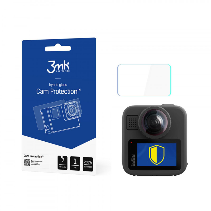 3mk kameros apsauginis stiklas, skirtas „GoPro Max 2“