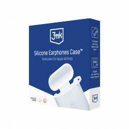 3mk silikoninis „AirPods Pro 3“ dėklas – baltas
