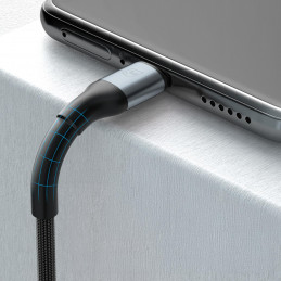 3mk Hyper Cable N-SERIES USB-C / USB-C 2m 48V/ 5A 240W / juodas