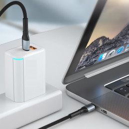 3mk Hyper Cable N-SERIES USB-C / USB-C 2m 20V/ 5A 100W / juodas