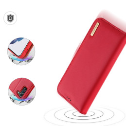Dux Ducis Hivo odinis dėklas su atverčiamu natūralios odos dangteliu piniginė kortelėms ir dokumentams Samsung Galaxy S2...