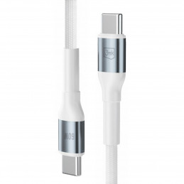 3mk Hyper Cable 3mk Hyper Cable N-SERIES USB-C / USB-C 1m 20V/ 3A 60W / baltas