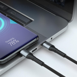 3mk Hyper Cable 3mk Hyper Cable N-SERIES USB-C / USB-C 2m 20V/ 3A 60W / juodas