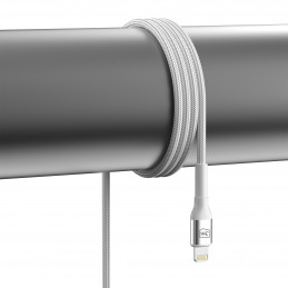 3mk Hyper Cable 3mk Hyper Cable N-SERIES USB-A / Lightning 2m 5V/ 2.4A 12W / baltas