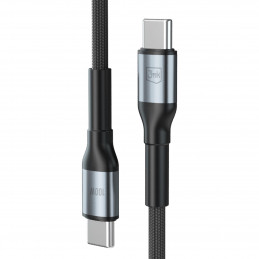 3mk Hyper Cable 3mk Hyper Cable N-SERIES USB-C / USB-C 1m 20V/ 5A 100W / juodas