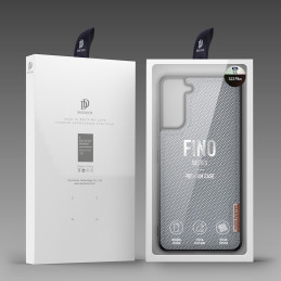 Dux Ducis Fino dėklo dangtelis, padengtas nailono medžiaga, skirtas Samsung Galaxy S22+ (S22 Plus) mėlynai