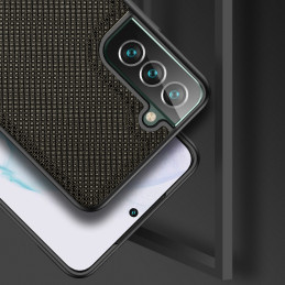 Dux Ducis Fino dėklo dangtelis, padengtas nailono medžiaga, skirtas Samsung Galaxy S22+ (S22 Plus) žaliai
