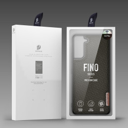 Dux Ducis Fino dėklo dangtelis, padengtas nailono medžiaga, skirtas Samsung Galaxy S22+ (S22 Plus) žaliai