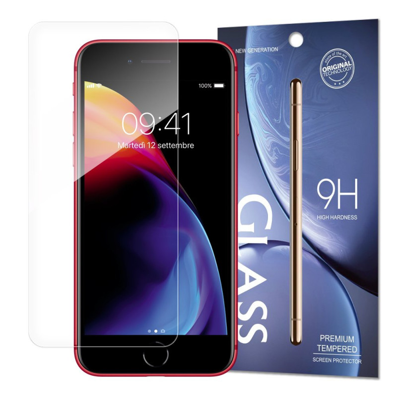 Grūdintas stiklas 9H grūdintas stiklas iPhone SE 2022 / SE 2020 / iPhone 8 / iPhone 7 / iPhone 6S / iPhone 6 (pakuotė – ...