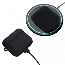 3mk silikoninis „AirPods Pro 3“ dėklas – juodas